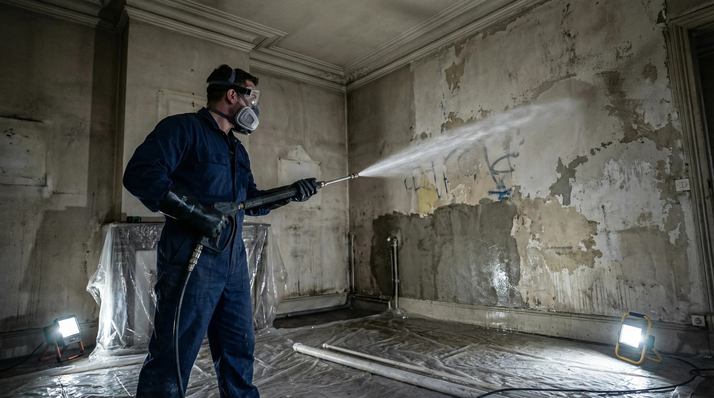 Intervention nettoyage après squat par les équipes WexX